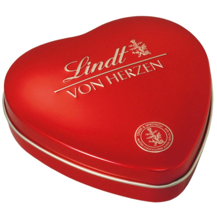 Lindt von Herzen Pralinen in der Herzdose 30g