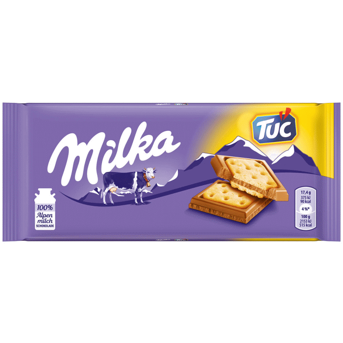 ミルカ TUC クラッカー アルペンミルク チョコレート 87g / 3.06 oz