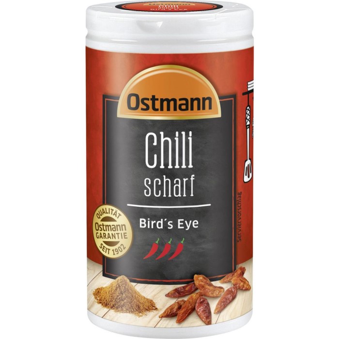 Ostmann spice chili hot Bird's Eye 35g sprinkle can