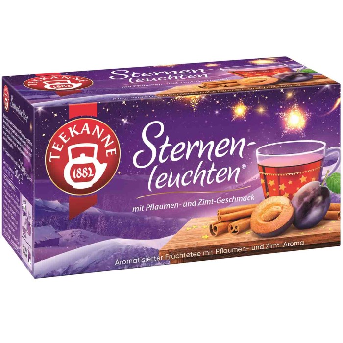 Teekanne Sternenleuchten Früchtetee 20 Teebeutel
